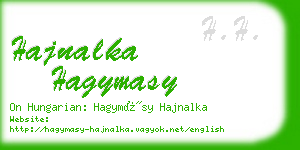 hajnalka hagymasy business card